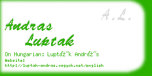 andras luptak business card